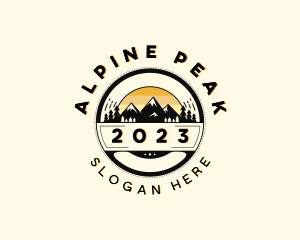 Alpine - Alpine Mountain Valley logo design