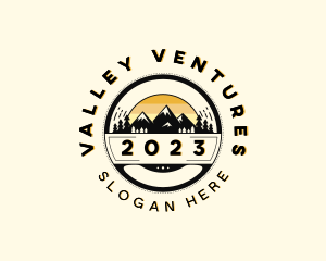 Valley - Alpine Mountain Valley logo design