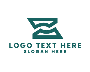 Web Developer - Green Abstract Letter Z Company logo design