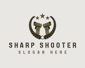 Pistol - Pistol Gun Shooting logo design