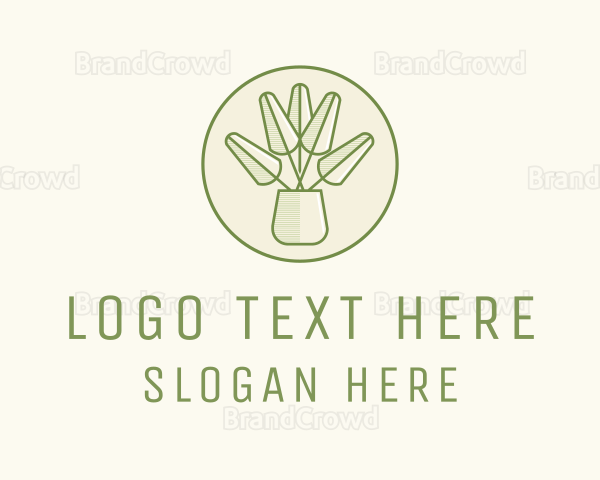 Rustic Plant Garden Logo