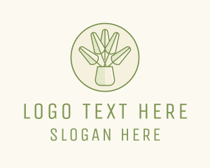 Hemp - Rustic Plant Garden logo design