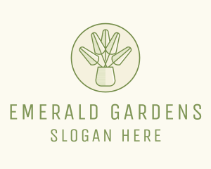 Rustic Plant Garden logo design