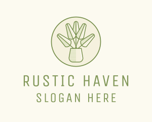 Rustic Plant Garden logo design