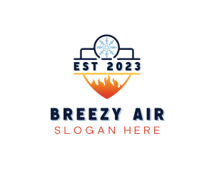 Fire Ice Air Conditioning logo design