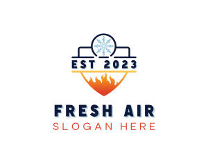 Fire Ice Air Conditioning logo design