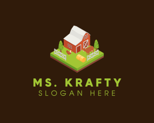 Butcher Shop - Barn House Farm logo design