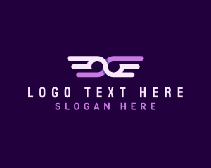 Car - Motor Loop Wings logo design