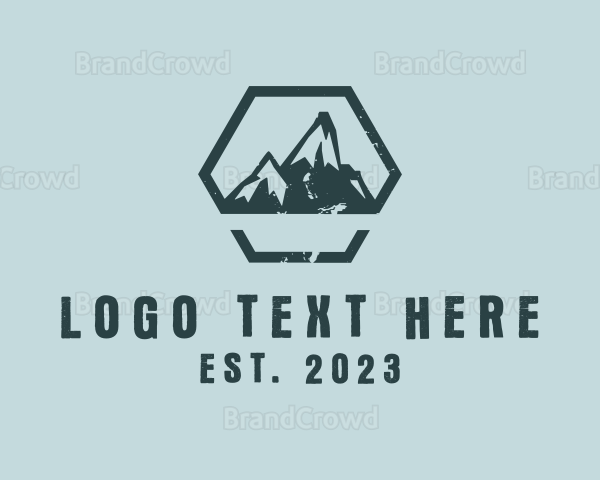 Rustic Outdoor Mountain Logo