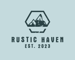 Rustic Outdoor Mountain  logo design