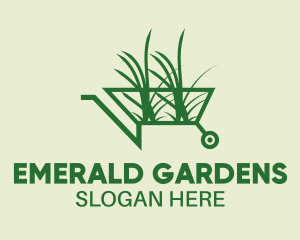 Wheelbarrow Garden Tool  logo design