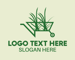 Garden - Wheelbarrow Garden Tool logo design