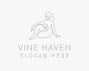 Sexy Woman Model logo design