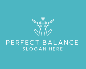 Symmetry - Minimalist Wildflower Plant logo design