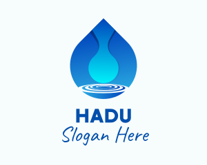 Water Droplet Refreshment  Logo