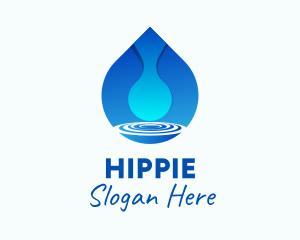 Water Droplet Refreshment  Logo