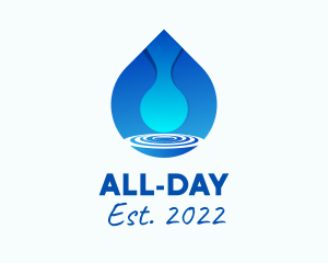 Liquid - Water Droplet Refreshment logo design