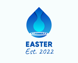Aqua - Water Droplet Refreshment logo design