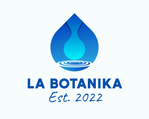 Water Supply - Water Droplet Refreshment logo design