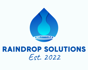 Water Droplet Refreshment  logo design