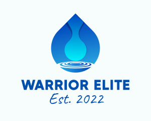 Plumbing - Water Droplet Refreshment logo design