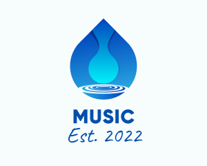 Fluid - Water Droplet Refreshment logo design