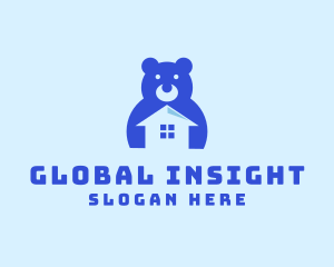 Nursery - Bear Toy House logo design