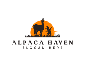 Alpaca - Alpaca Safari Zoo logo design