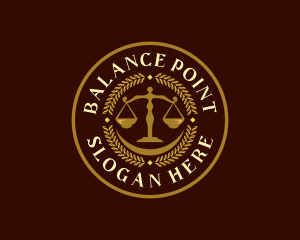 Equilibrium - Legal Justice Scale logo design