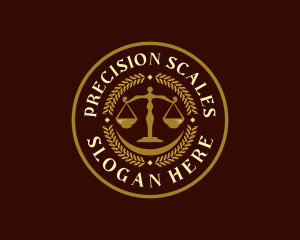 Legal Justice Scale logo design