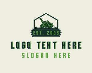 Grass Cutting - Lawn Mower Garden Maintenance logo design