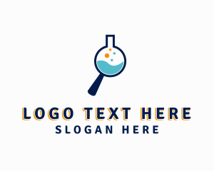 Liquid - Flask Research Laboratory logo design