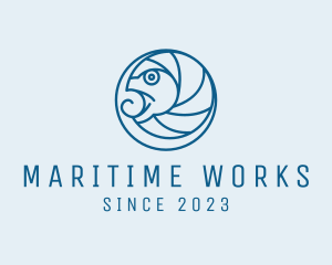 Ocean Fish Aquarium logo design