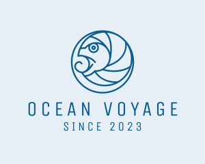 Ocean Fish Aquarium logo design