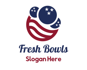 USA Bowling Ball logo design