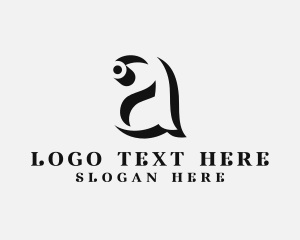 Tailor - Fashion Tailoring Signature Clothing Letter A logo design