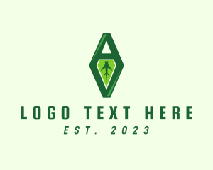 Diamond - Natural Leaf Farming logo design