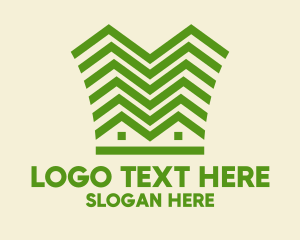 Rental - Green Building Construction logo design