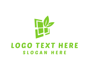 Green Leaf - Eco Window logo design