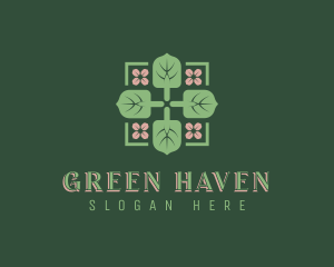 Shovel Leaf Pattern logo design