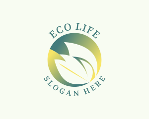 Vegan Leaf Sustainability logo design