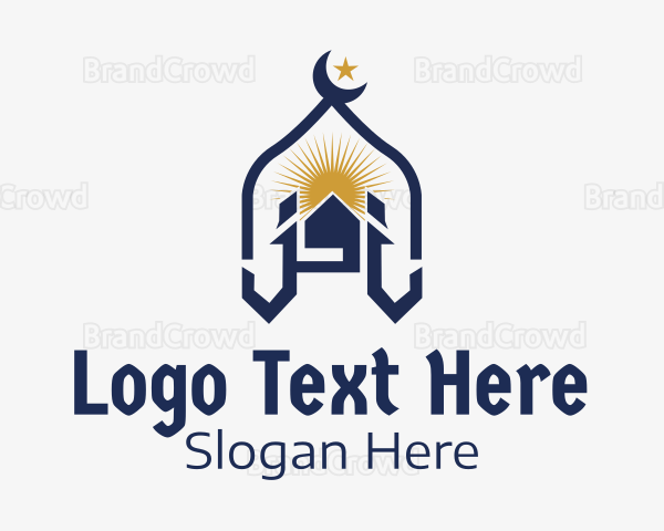 Muslim Church Landmark Logo