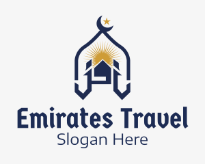 Emirates - Muslim Church Landmark logo design