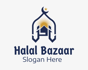 Muslim Church Landmark logo design