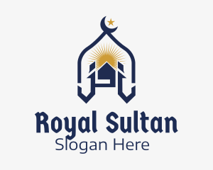 Sultan - Muslim Church Landmark logo design