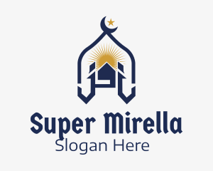 Islam - Muslim Church Landmark logo design