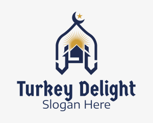 Turkey - Muslim Church Landmark logo design