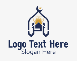 Muslim Church Landmark Logo