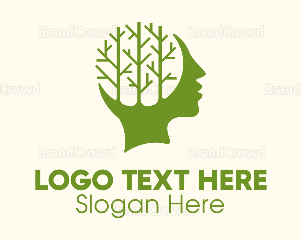 Green Head Tree Logo