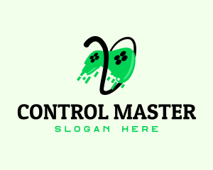 Controller - Green Pixelated Controller logo design
